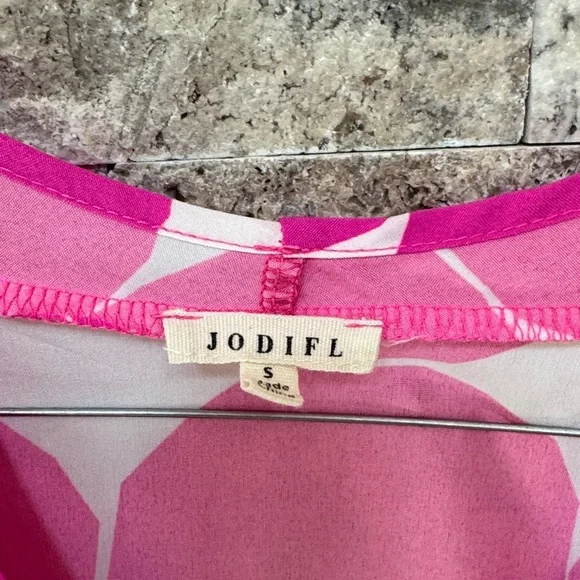 JODIFL Fuchsia Polka Dot Blouse - Picture 2 of 2